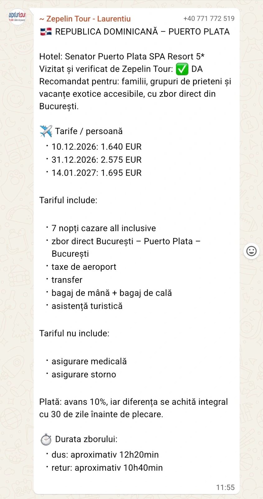 Captură din grup: ofertă Puerto Plata, Republica Dominicană, Hotel Senator Puerto Plata SPA Resort 5 stele, 7 nopți all inclusive, zbor direct din București, tarife de la 1.640 de euro de persoană