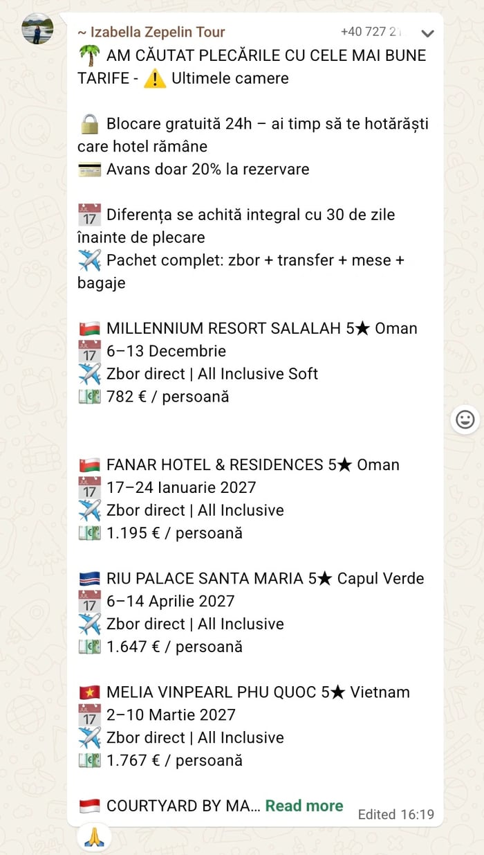 Captură din grup: hoteluri de 5 stele în Oman și Capul Verde, cu zbor direct și all inclusive, de la 782 de euro de persoană